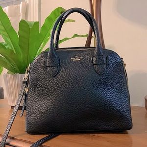 Beautiful Kate Spade black pebbled leather crossbody/handbag